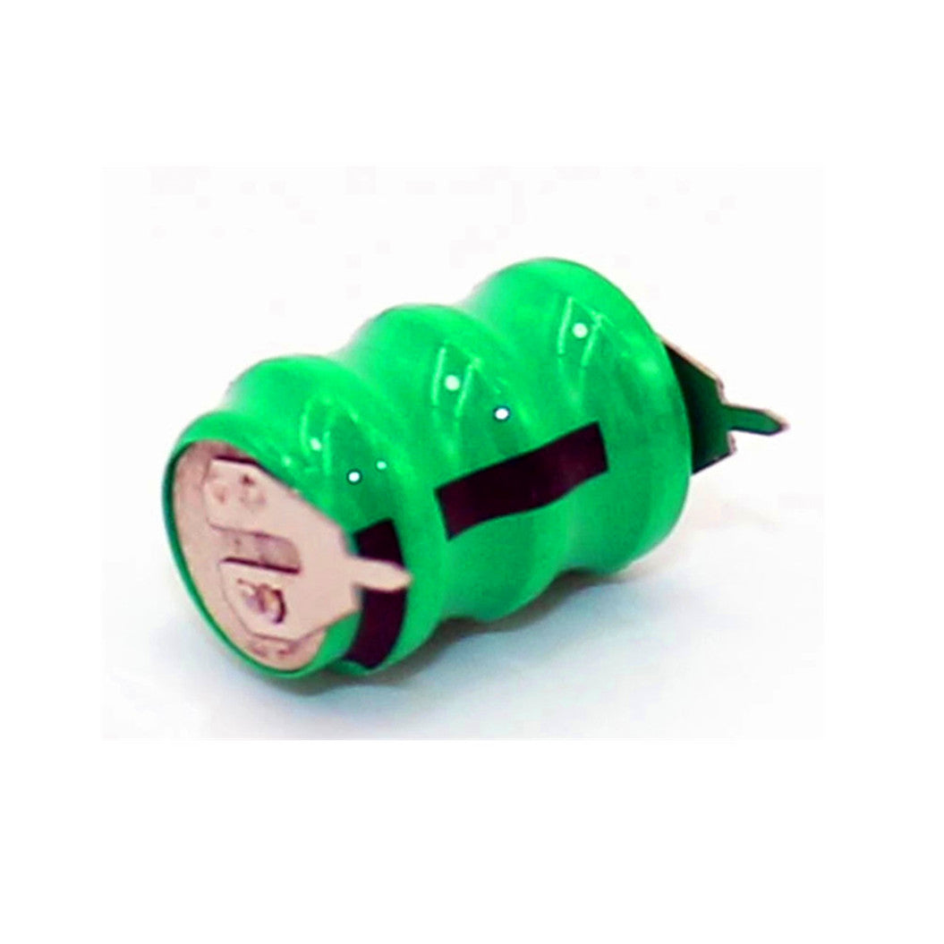 3PCS Ni-MH 버튼 충전식 PLC 데이터 백업 배터리 3.6V 40mAh 2핀 러그 포함