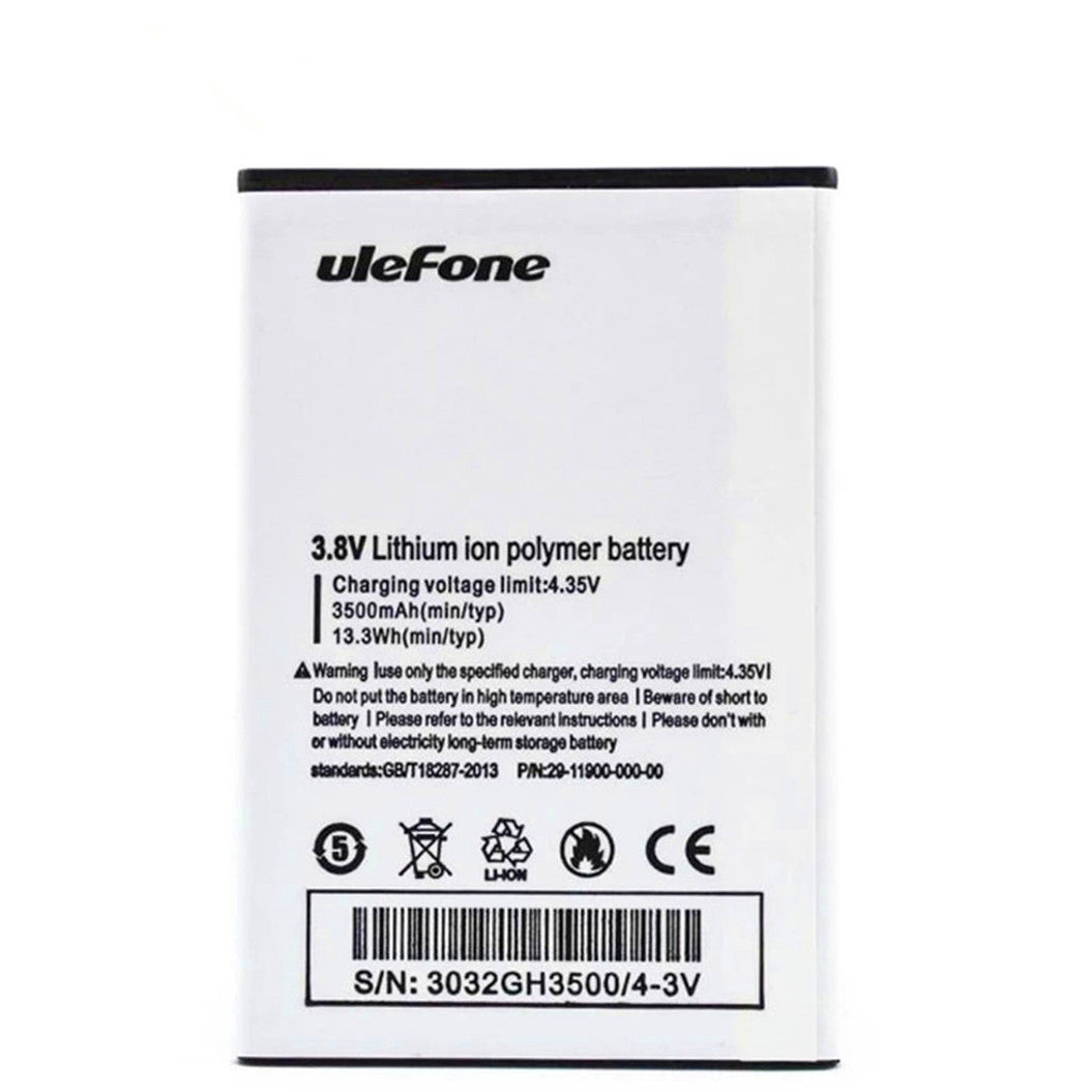 3500mAh Cell Phone Battery for Ulefone U008 Pro 4G 5.0 Inch MTK6737
