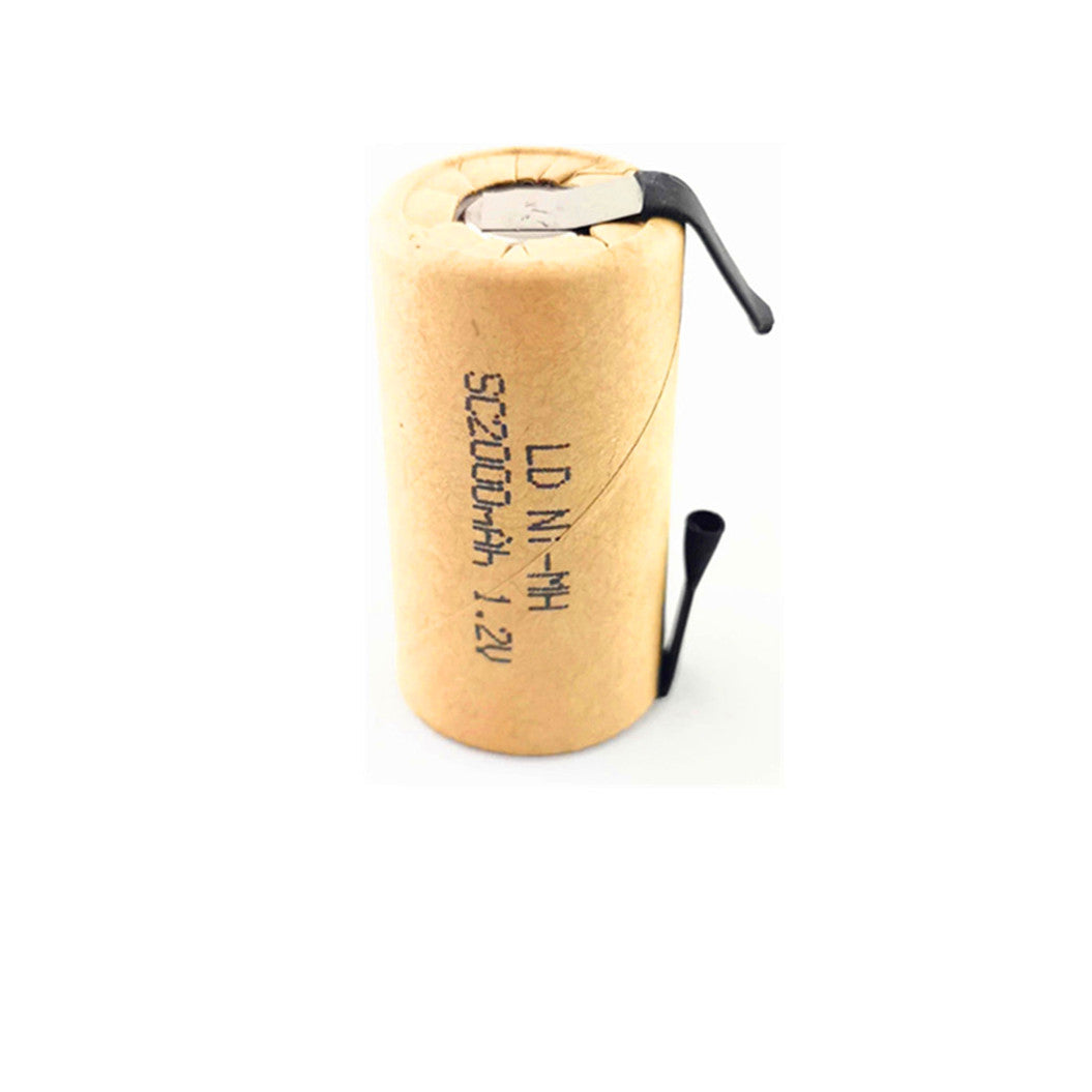 니켈수소 1.2V AA 충전지 2500mAh 니켈수소 10개 납땜 러그가 있는 고성능 공구 배터리 셀 방전율 10C 배터리 셀 DIY 니켈수소 충전지 10개 니켈수소 1.2V SC 2000mAh 니켈수소 고성능 공구 배터리 셀 방전율 10개