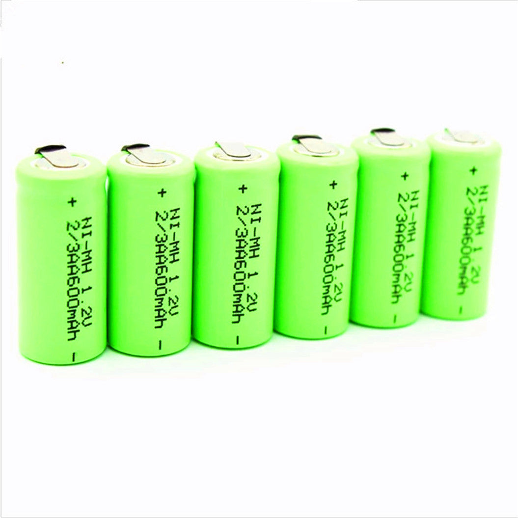 8 piezas de batería de 1,2 V 600 mAh Ni-Cd nicd para batería azul