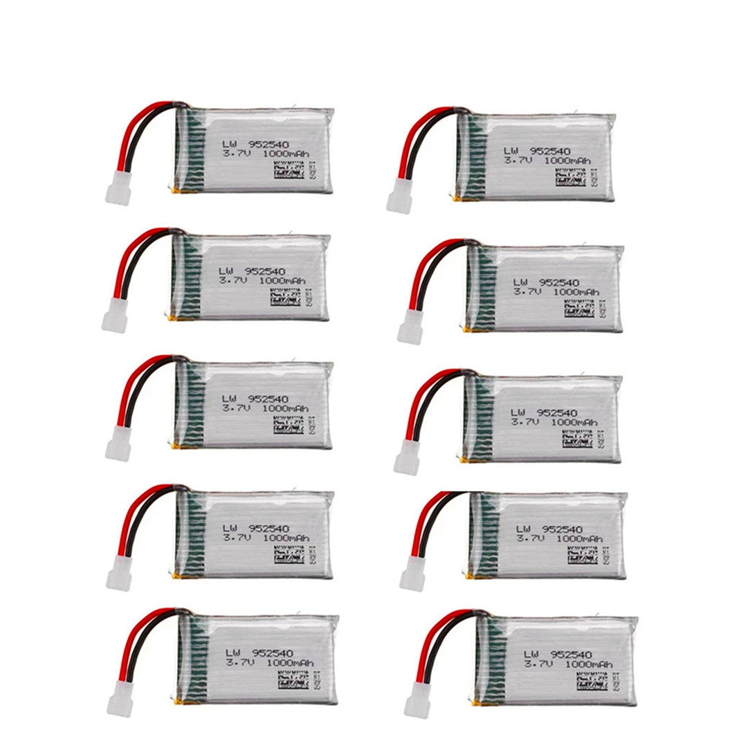 2pcs 3.7V 1000mAh 25c Lithium Battery 952540 for Syma X5C X5S X5SWH5C CX-30 Remote Control Quadcopter Spare Parts