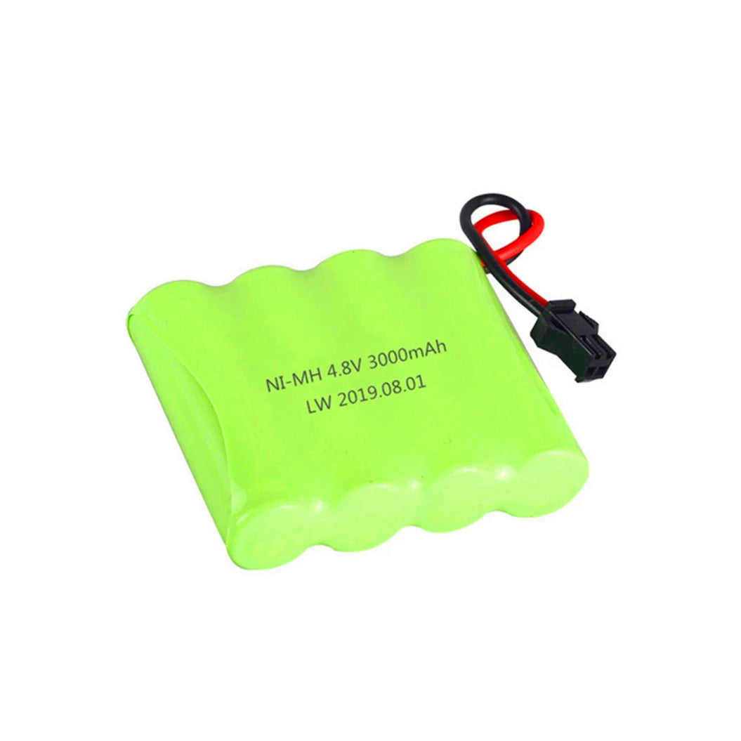 Pack de batteries NiMH Ni-Mh 4,8 V 3000 mAh avec chargeur pour jouets télécommandés