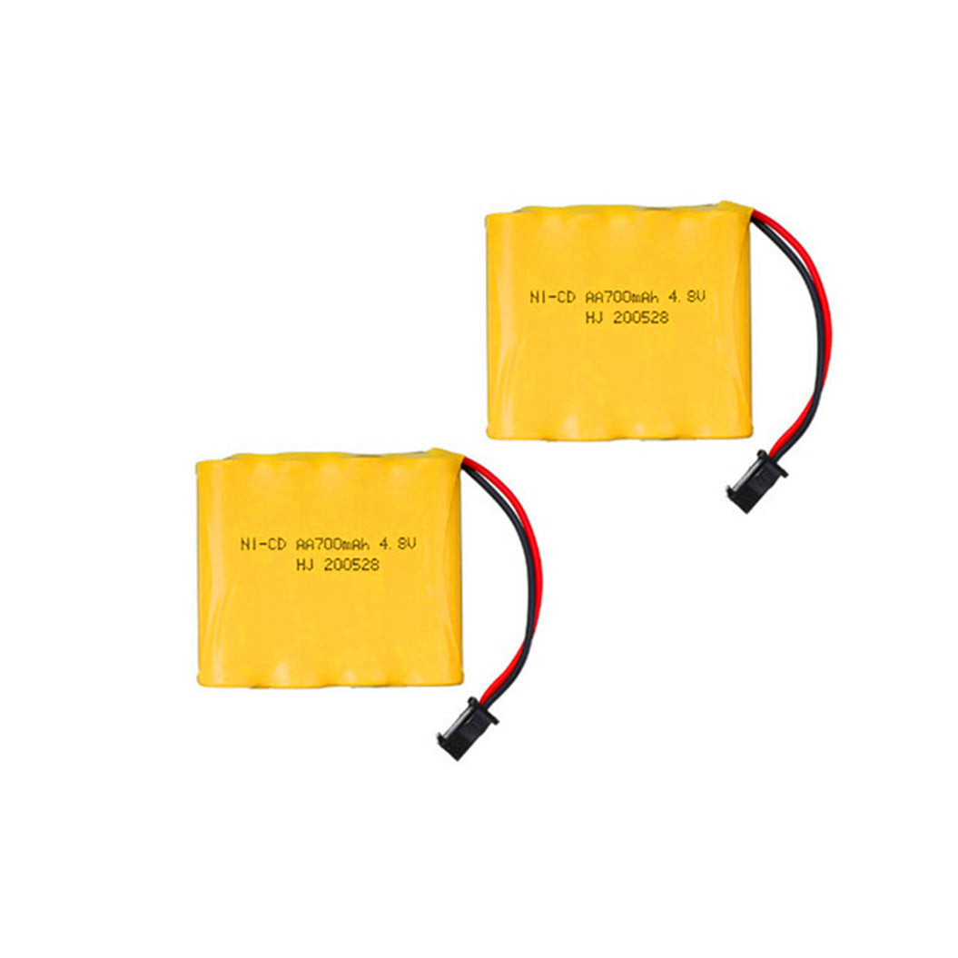 2 piezas de batería recargable AA de Ni-CD de 4,8 V y 700 mAh para barcos y coches de control remoto