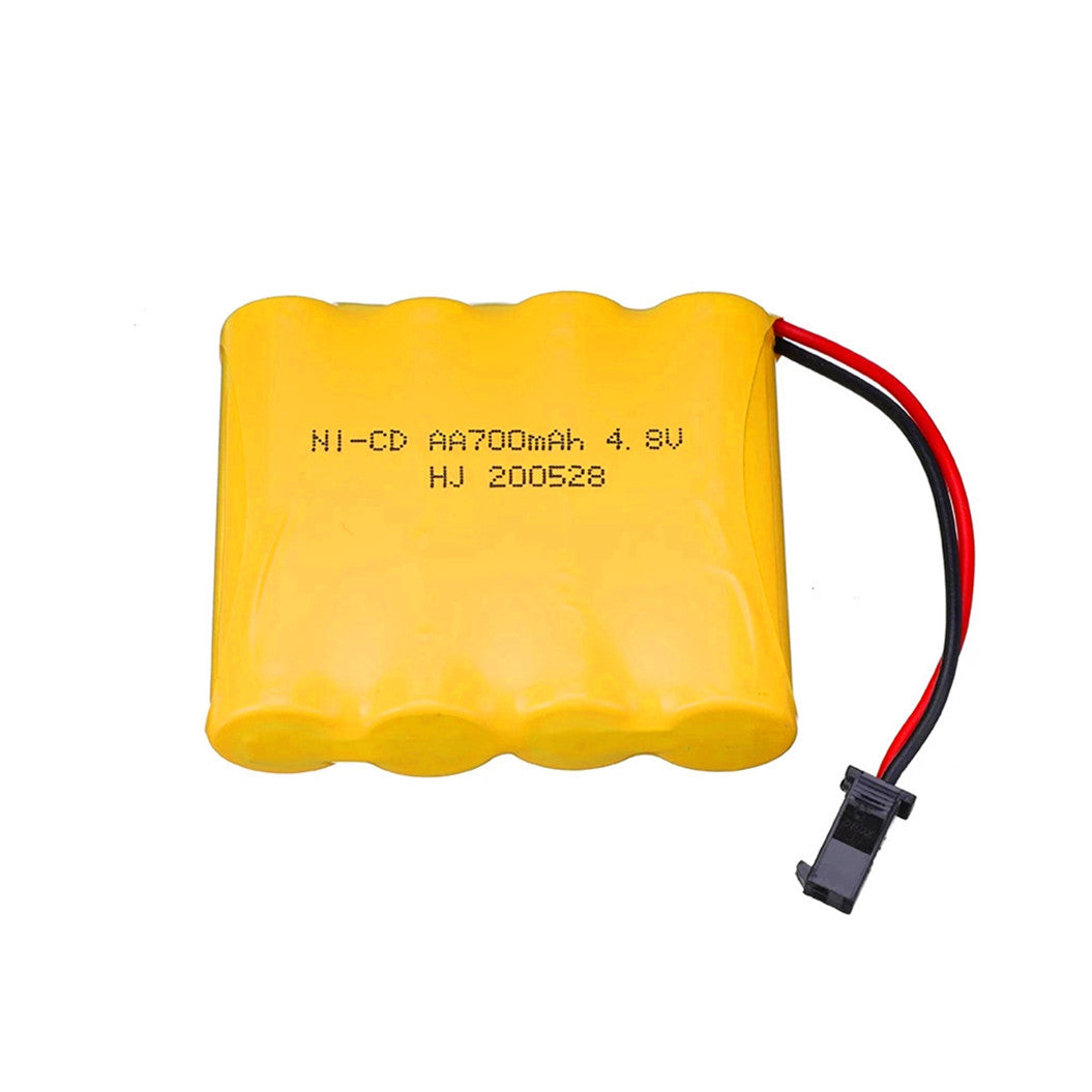 2 piezas de batería recargable AA de Ni-CD de 4,8 V y 700 mAh para barcos y coches de control remoto