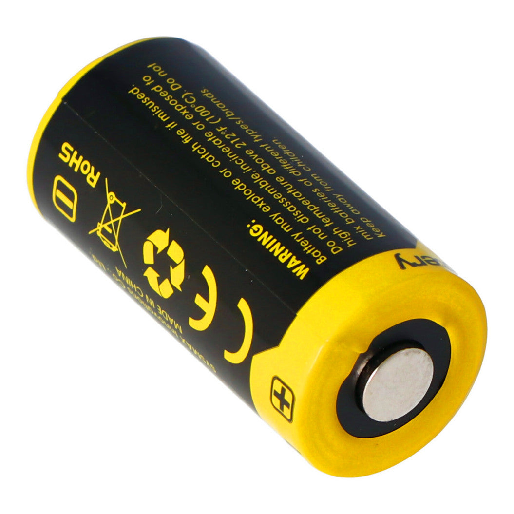 3.7V 650mAh CR123A 16340 Li-ion 2 / 3A battery for cell lamp