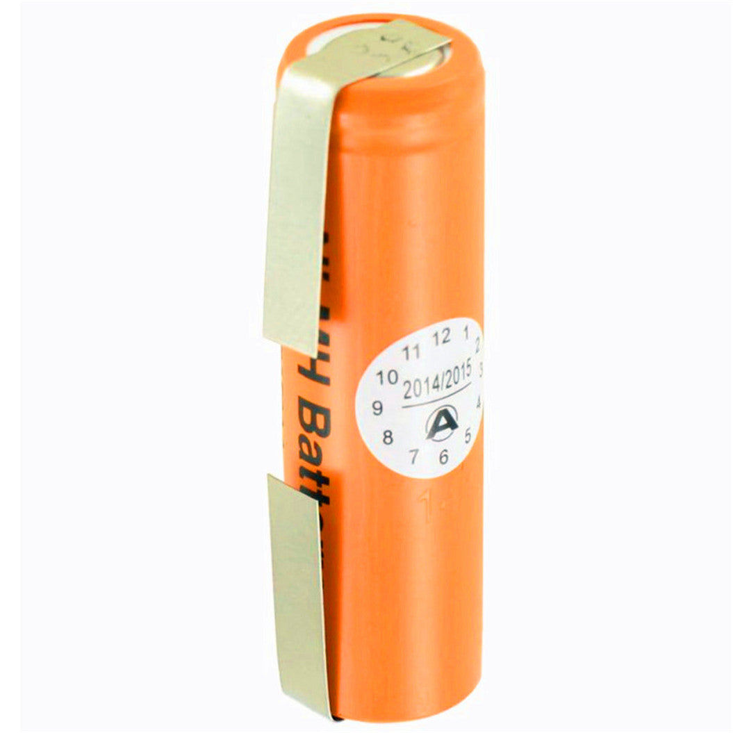 1.2V 1500mAh HHR-150AAF9 NiMH em forma de U com etiqueta de soldadura
