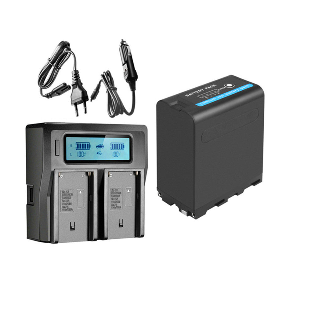 7.4V 12000mAh 리튬 이온 배터리 NP-F990 NP-F970 NP-F550 F750 F970 F960 LED 비디오 라이트용