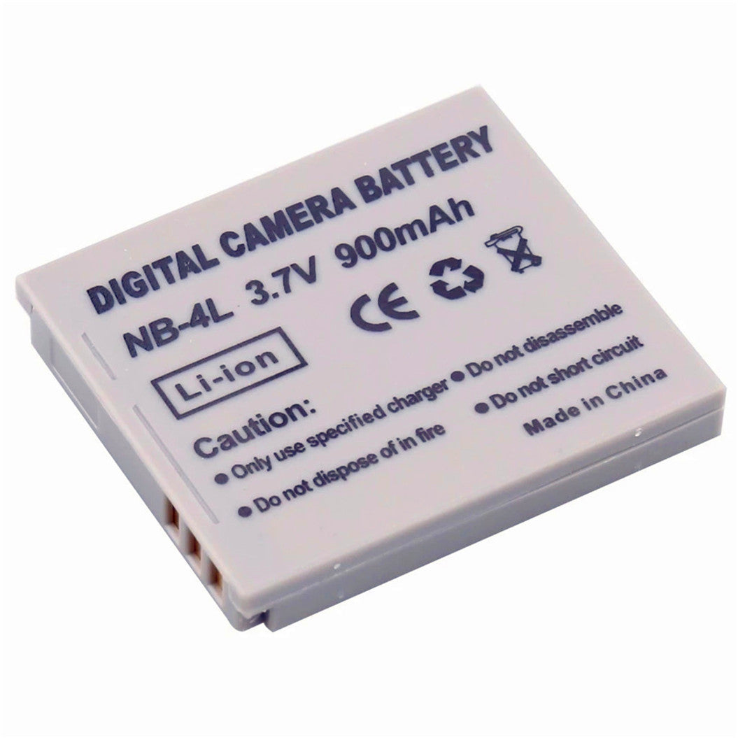 2개 3.7V 900mAh NB-4L NB4L NB 4L 리튬 이온 배터리 Canon PowerShot SD40 SD200 SD300 SD940용