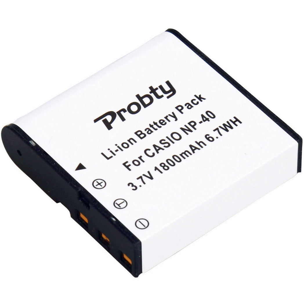 2 Peças Bateria Li-Ion 3.7V 1800mAh NP-40 para Casio EX-Z30 / P700 / PM200