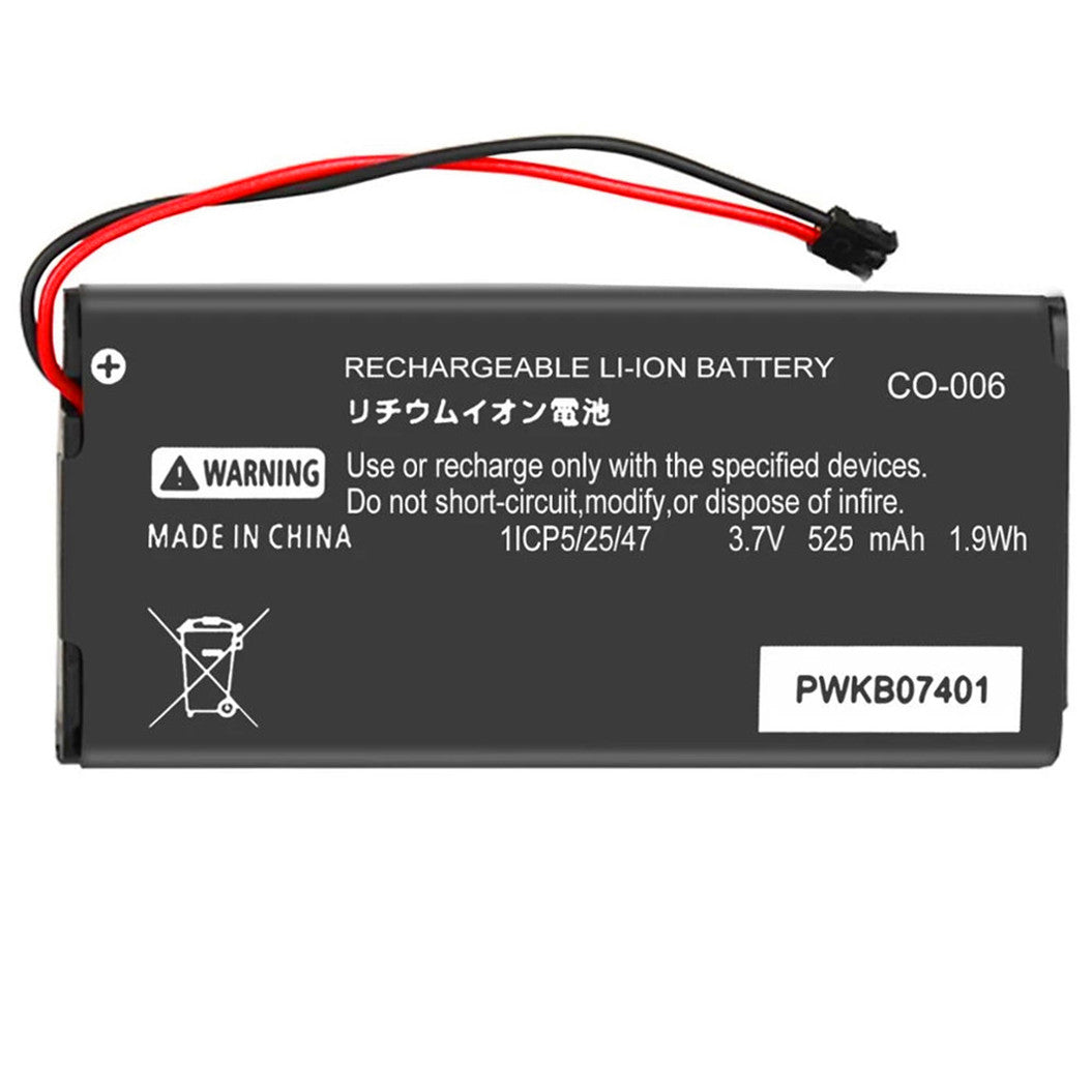 3.7V 525mAh Bateria de Lítio para Substituição de Baterias Danificadas ou Gasta