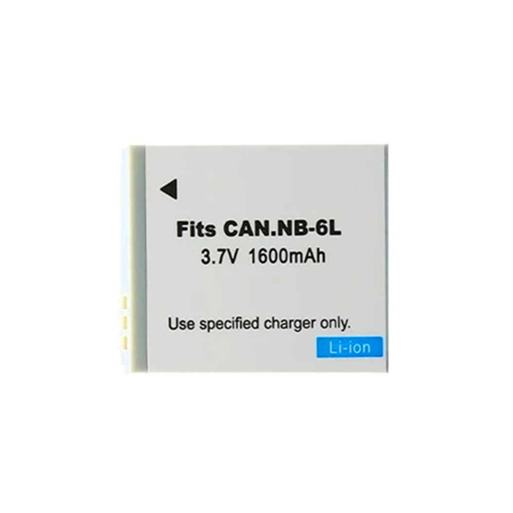 2개 3.7V 1600mAh NB-6L 리튬 이온 배터리 Canon Power Shot IXUS 310 SX240 SX275용