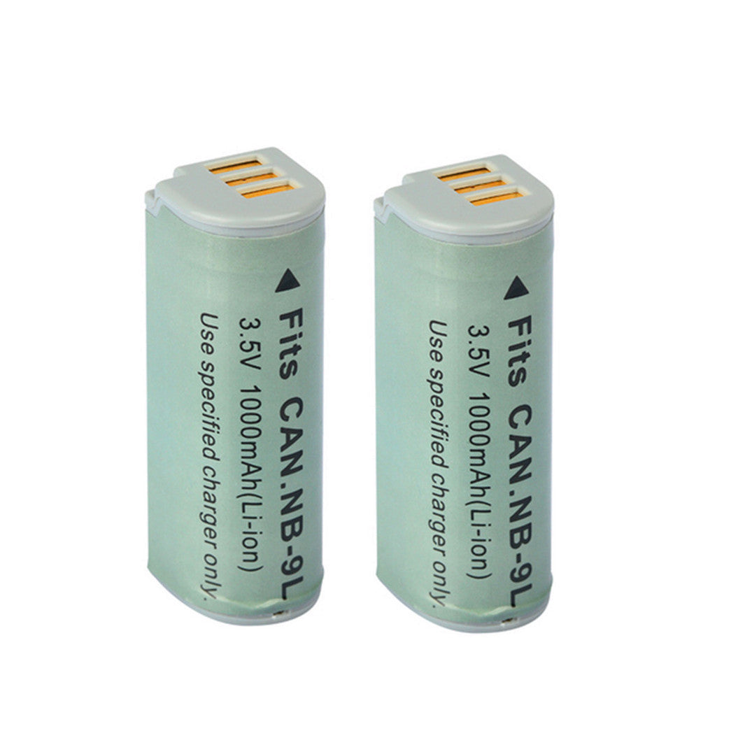 2 piezas de batería de iones de litio NB-9L de 3,5 V y 1000 mAh para NB9L NB 9L Canon Elph 510 530 hs Powershot n SD4500 510 hs 50s