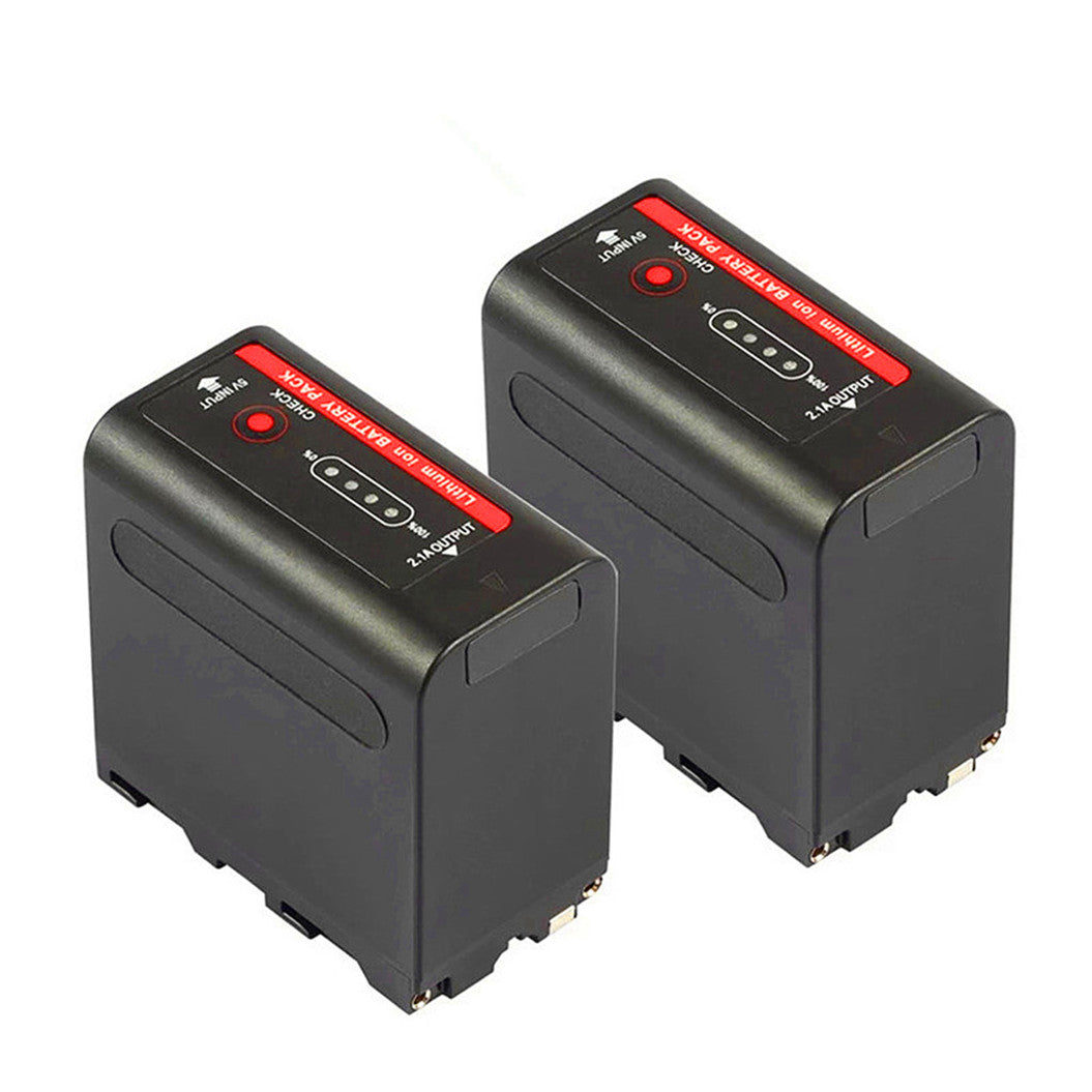 Batería de iones de litio NP-F980 de 7,4 V y 7800 mAh para cámaras Sony DCR-SC100, CCD-SC55, CCD-SC65 y CCD-TR3000