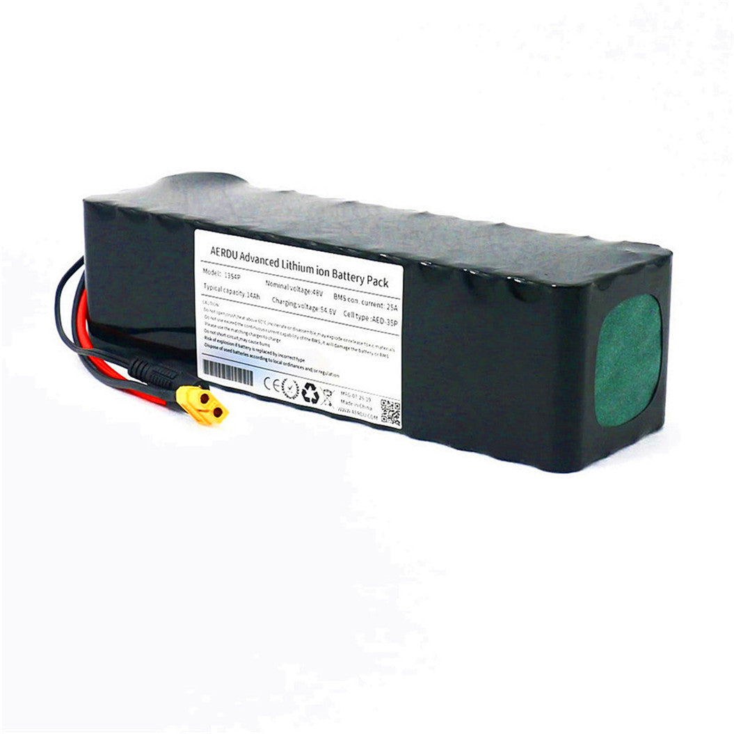 Batterie lithium-ion 13S4P 48v 3500mah AED-3613414 pour vélo scooter 25A BMS
