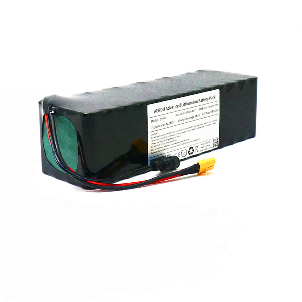 Batterie lithium-ion 13S4P 48v 3500mah AED-3613414 pour vélo scooter 25A BMS