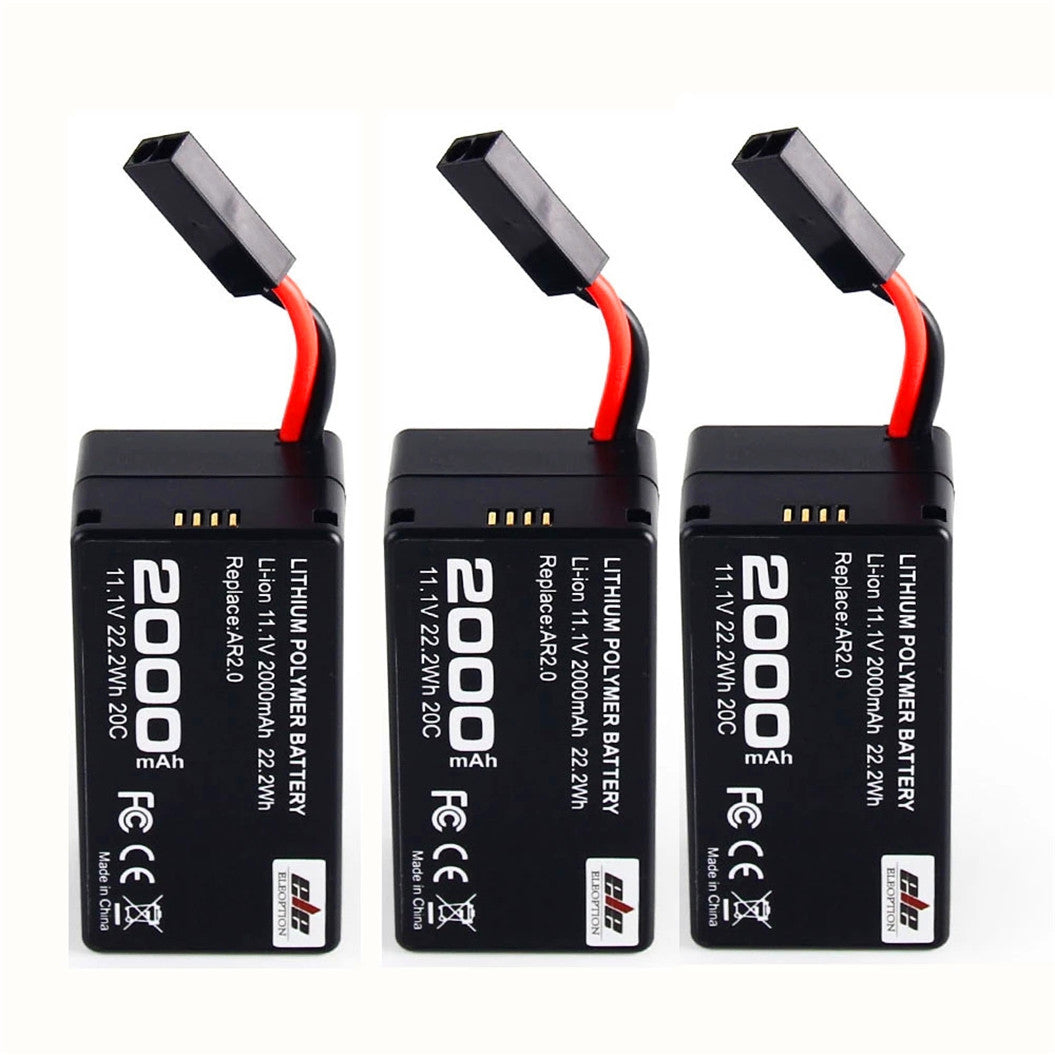 3PCS 11.1V 2000mAh Li-Polymeer batterij voor Parrot AR.Drone 2.0 Quadcopter