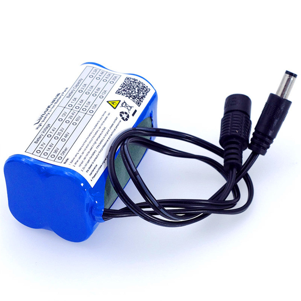 LiitoKala 보호 Li-ion 배터리 7.4V 5200mAh 8.4V 18650 자전거 라이트 및 헤드램프 전용 배터리 팩 DC 5.5 * 2.1mm