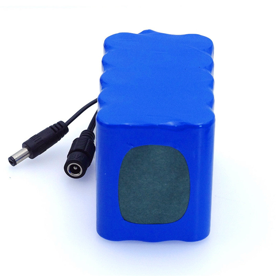 Batterie Liitokala 18650 Li-ion 12,6 V 10000 mAh avec carte de protection de circuit BMS DC 5,5 * 2,1 mm alimentation de secours