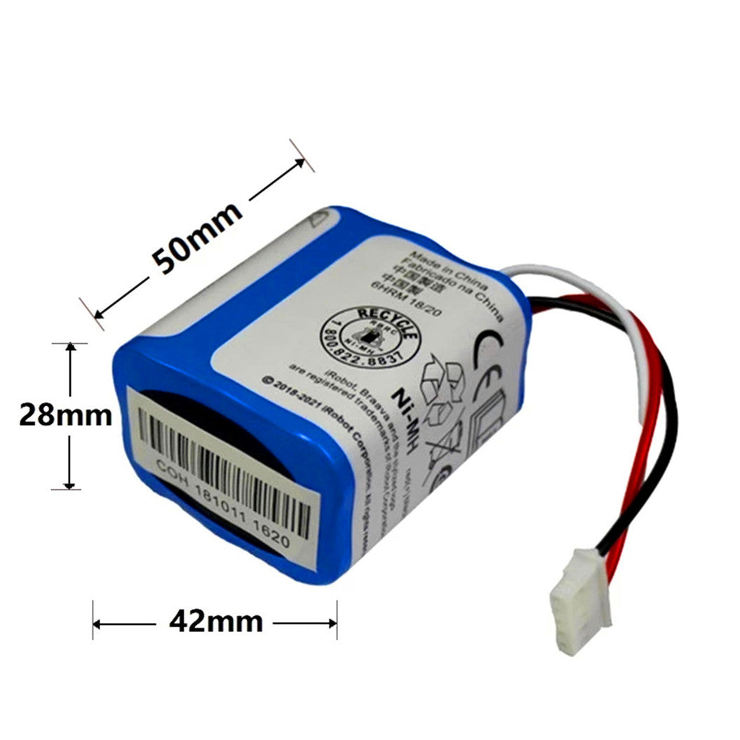 7.2 V 2500mAh Ni-MH battery for iRobot Roomba Braava 380 380T Mint 5200c