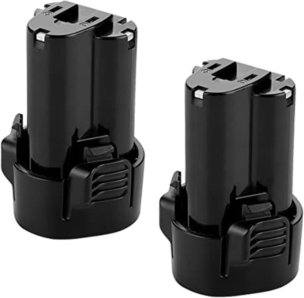 Lot de 2 batteries Li-ion 10,8 V 2,5 Ah pour Makita BL1013 BL1014 194550-6 194551-4 DF030D DF330D