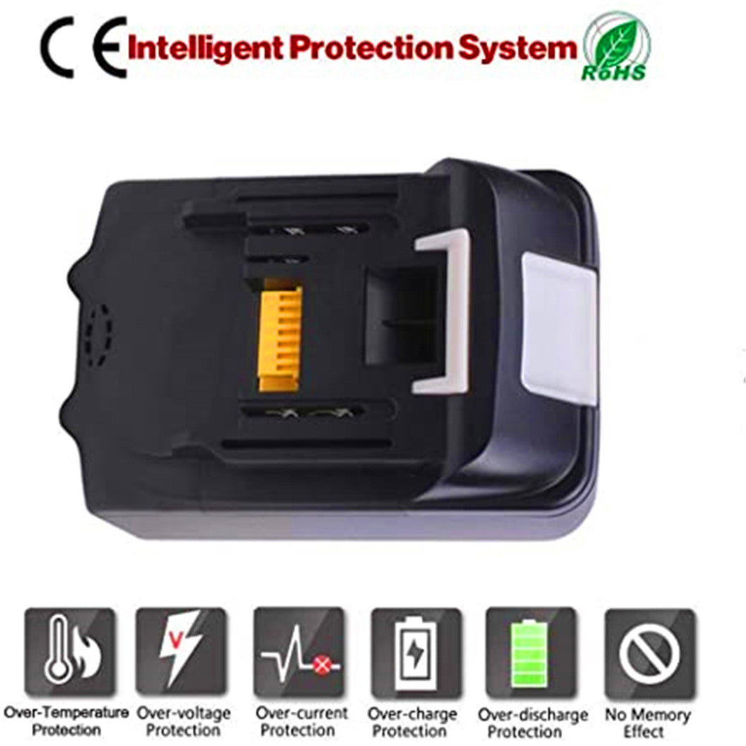 Lot de 4 batteries Li-Ion 18 V 5,0 Ah pour Makita BL1860B BL1850B BL1860