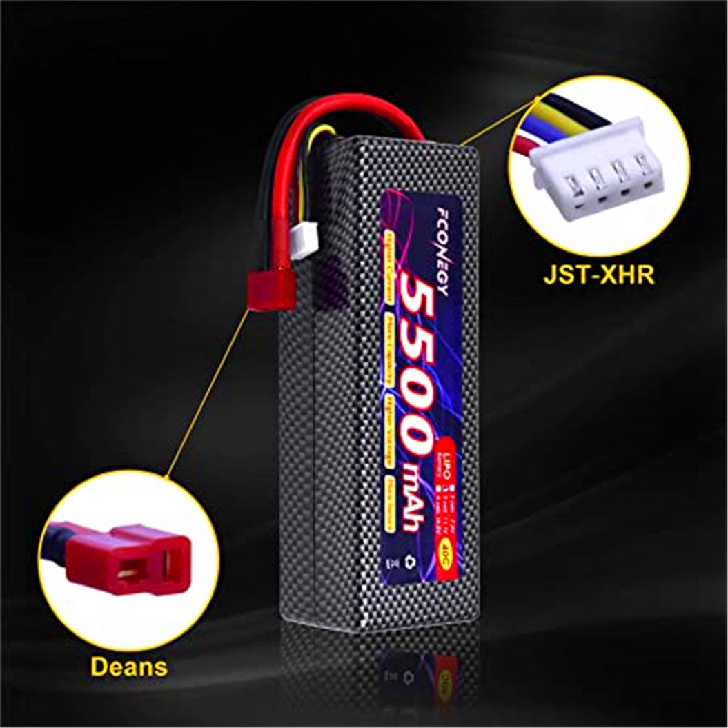11.1V 5500mAh LiPo battery with Deans T connector for RC car boat,HPI, Tamiya, Kyosho brands