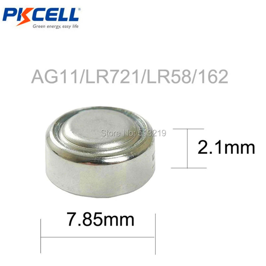 20 piles bouton G11 AG11 LR721 G11 LR58 162 62A 362 SR721W 1,5 V équivalent à une pile alcaline