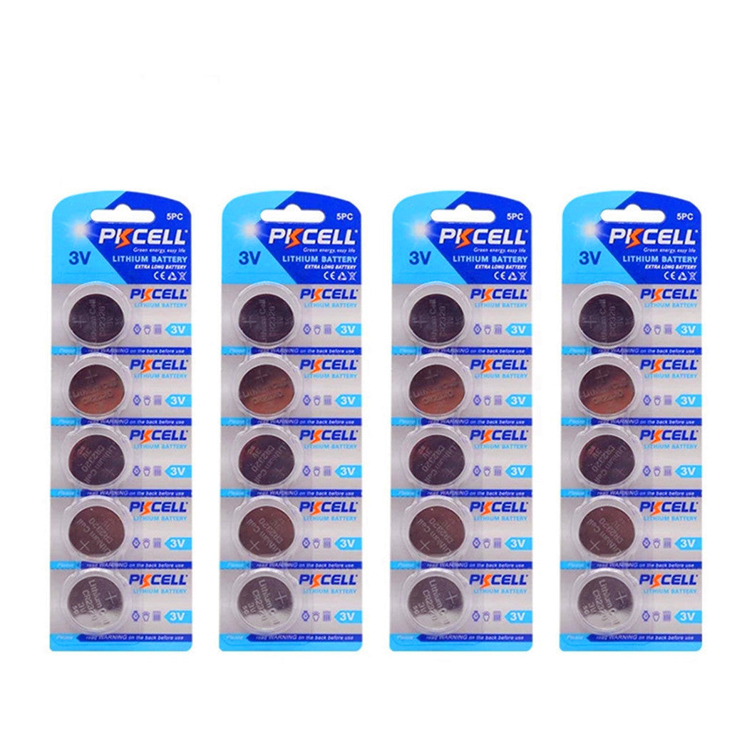 20 piezas de pila de botón de litio CR2320 de 3 V para relojes, calculadoras, ordenadores, cámaras y cámaras digitales