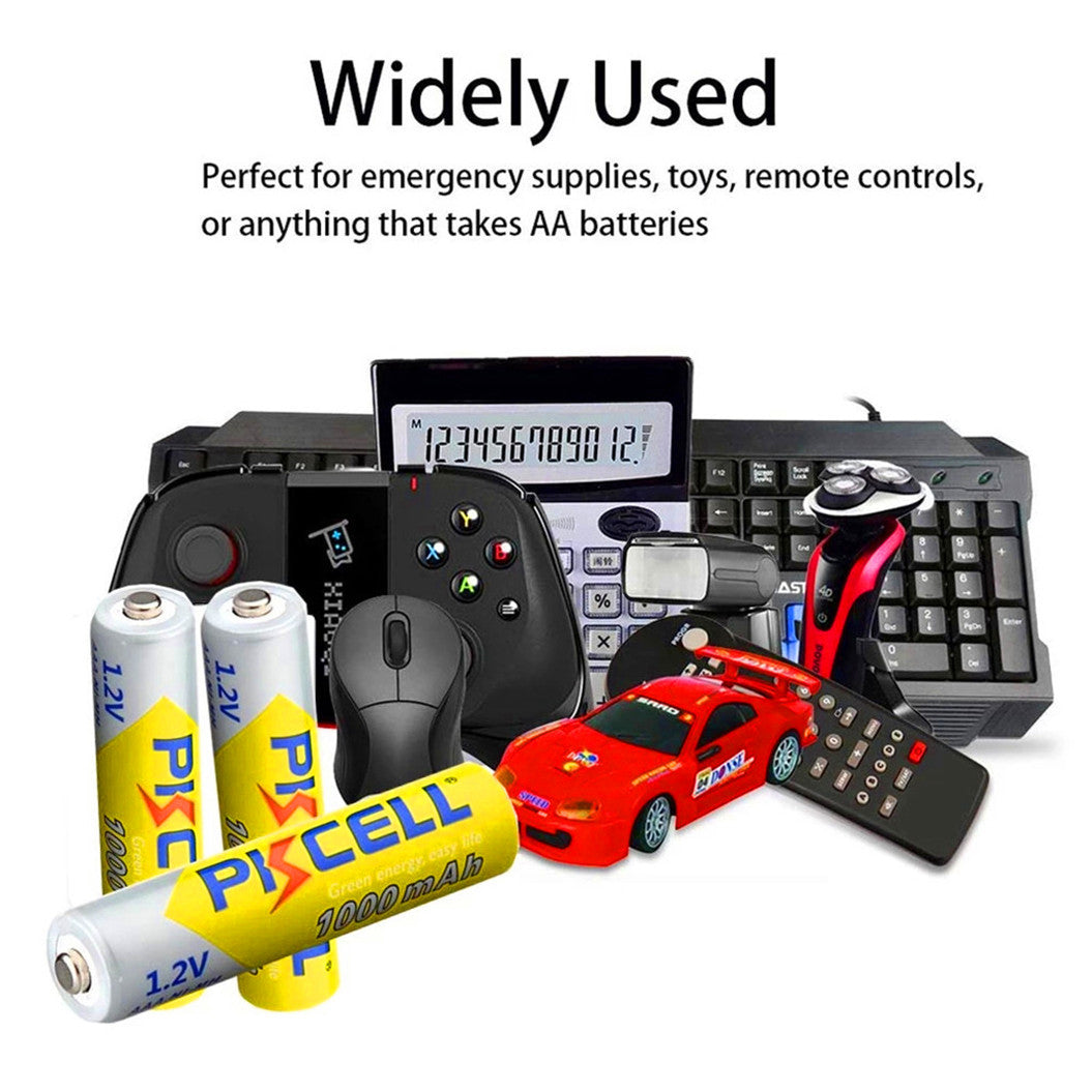 10PCS Bateria Recarregável 1.2V NI MH 1000mAh AAA para Câmera Digital, Vídeo Portátil, Jogos