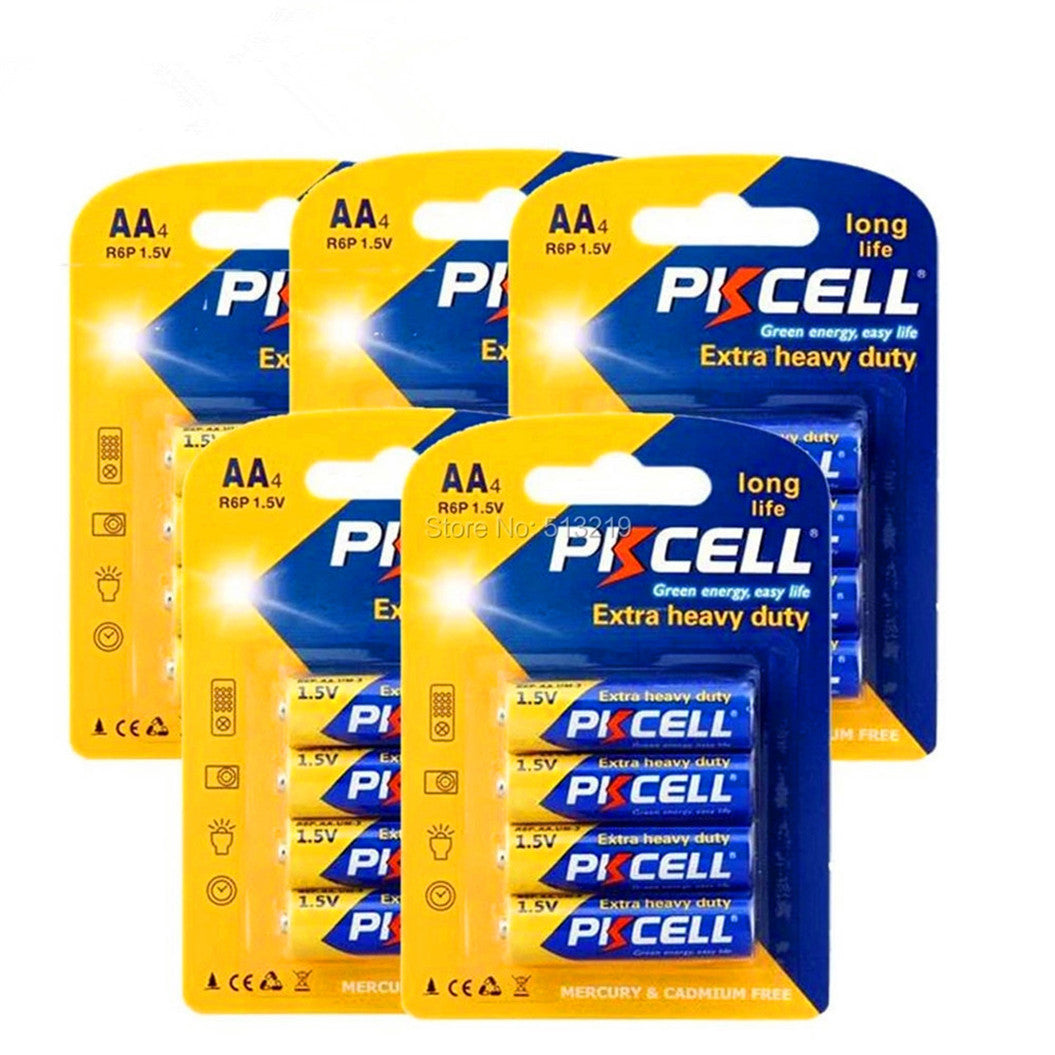 5 Peças de Bateria AA 1.5V para Relógio Despertador, Controle Remoto, Lanterna, Mini Ventilador