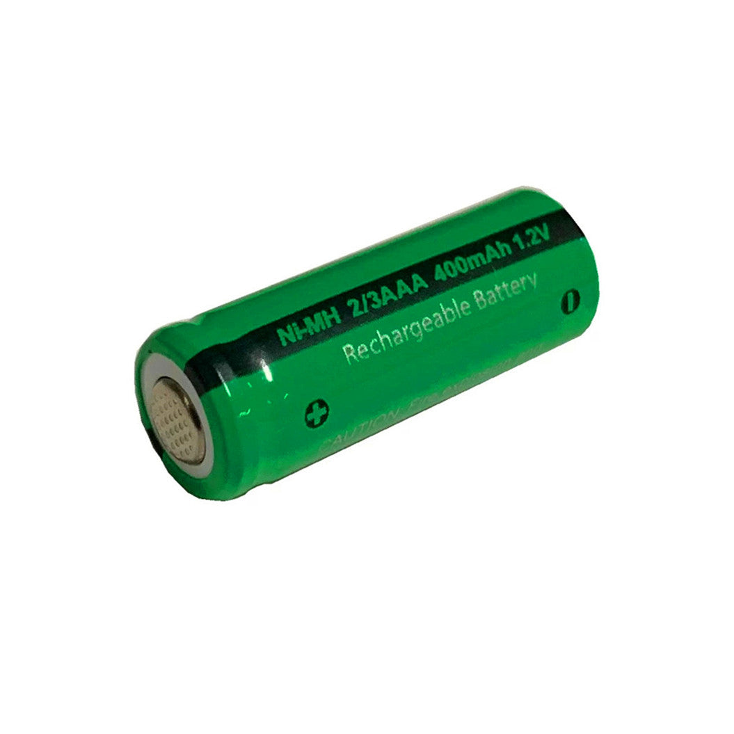 10pcs 2/3 AAA battery 400mah 1.2V nimh 2 3 AAA rechargeable batteries flat top for solar light toys