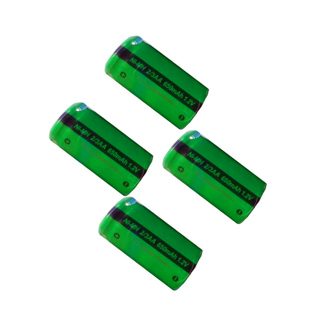20 Peças de Bateria Recarregável Ni-Mh 2/3AA 1.2V 650mAh para Canetas de Capacitor, Canetas de Desenho e Canetas Tácteis