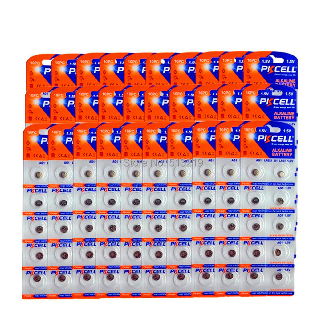 300개 AG1 1.5V LR60 SR621 SR621SW 164 364A 배터리, 볼, 계란, 시계, 계산기, 리모컨용