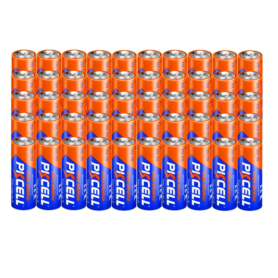 50PCS 12V 23A 23AE 23GA Alkaline Dry Batteries For LED light, keyless car remote control, sex toys