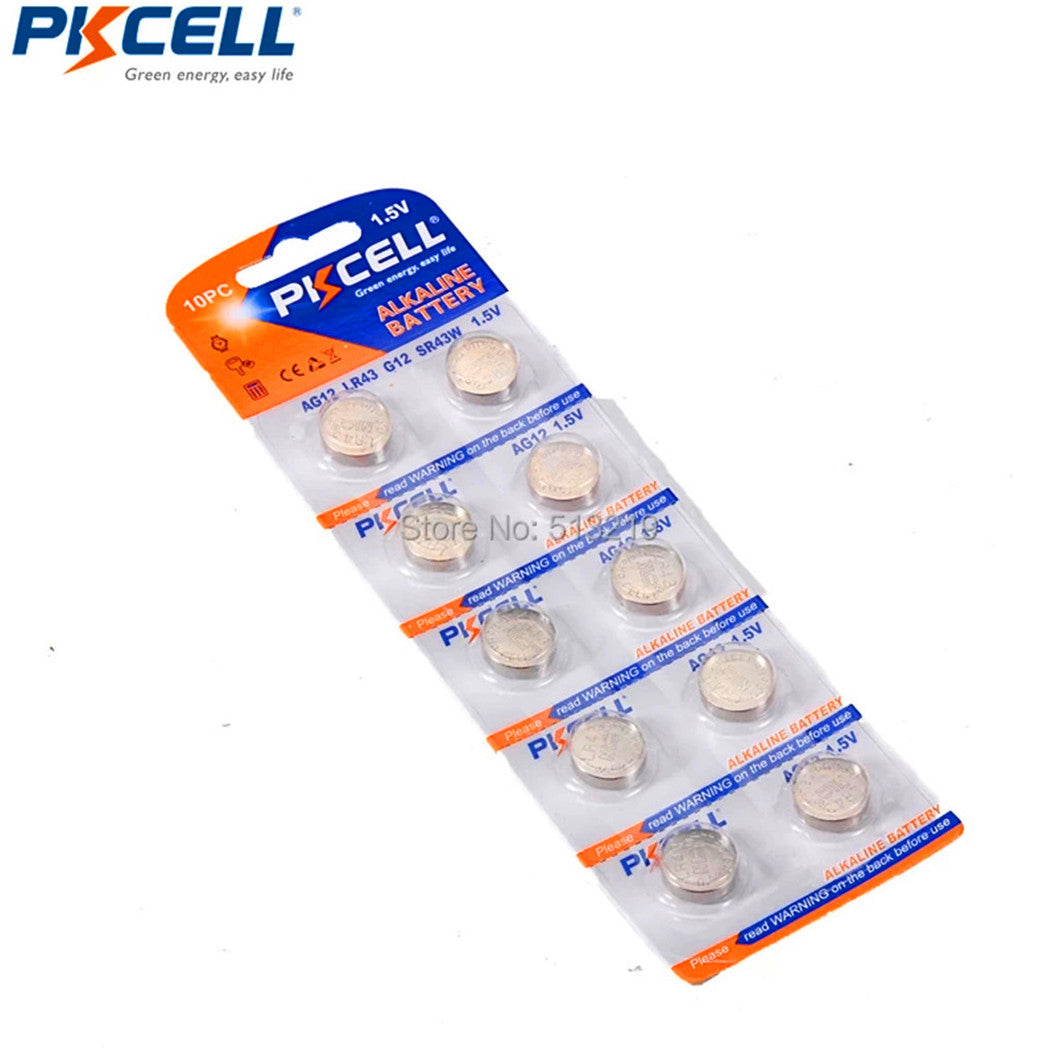 50個 1.5V 100mAh AG12 アルカリボタン電池