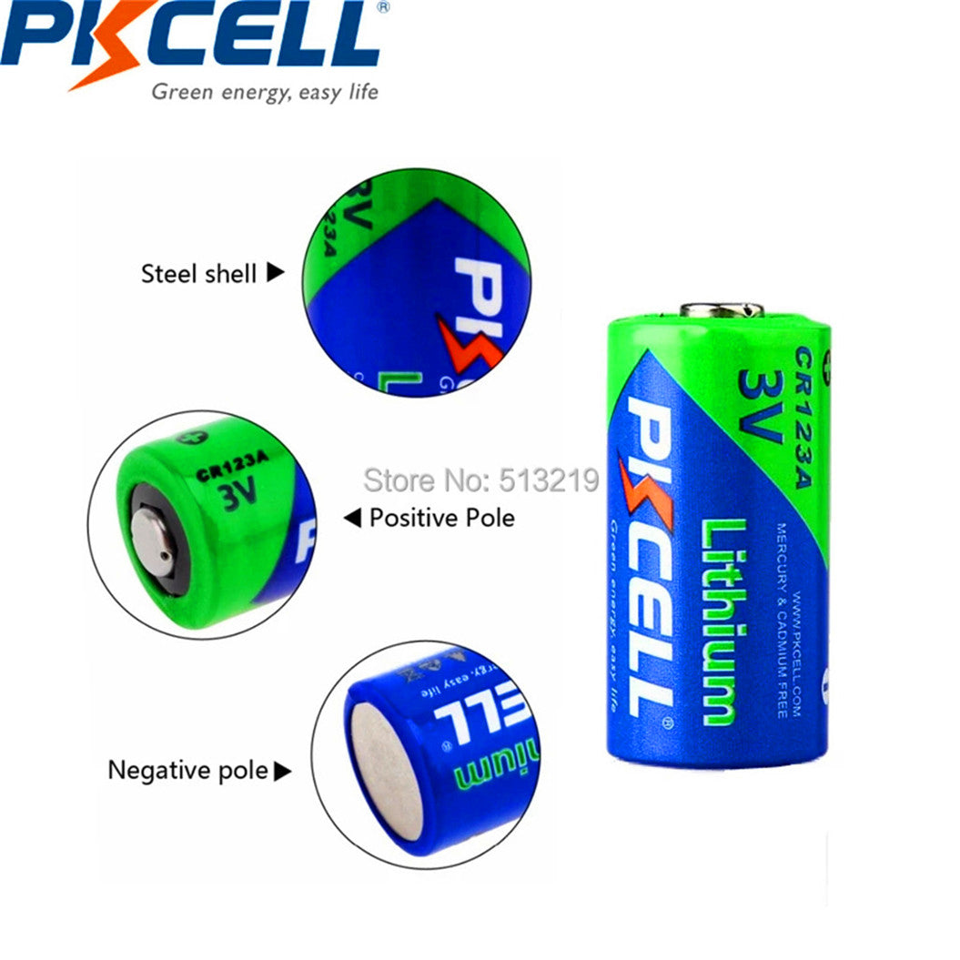 5個セット 2/3A バッテリー 16430 CR123A CR17345 (CR17335) 1500mAh 3V フォトリチウムバッテリー カメラ、医療機器用