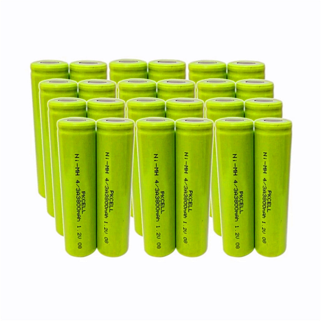 Lot de 10 batteries NIMH 4/3A 3800mAh pour soudure à plat