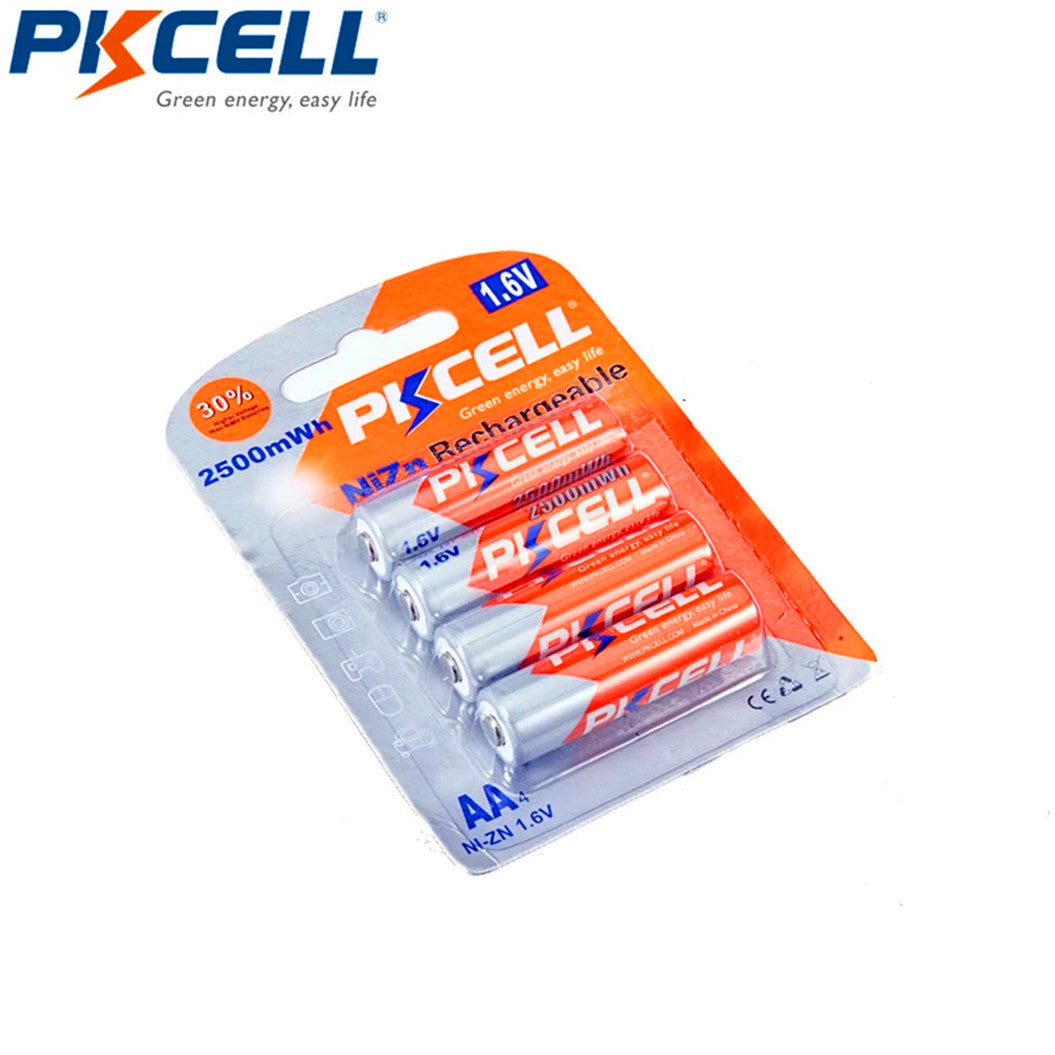 16 pilas de níquel-zinc AA Ni-Zn de 1,6 V y 2500 mWh para cámaras digitales, CD y juegos
