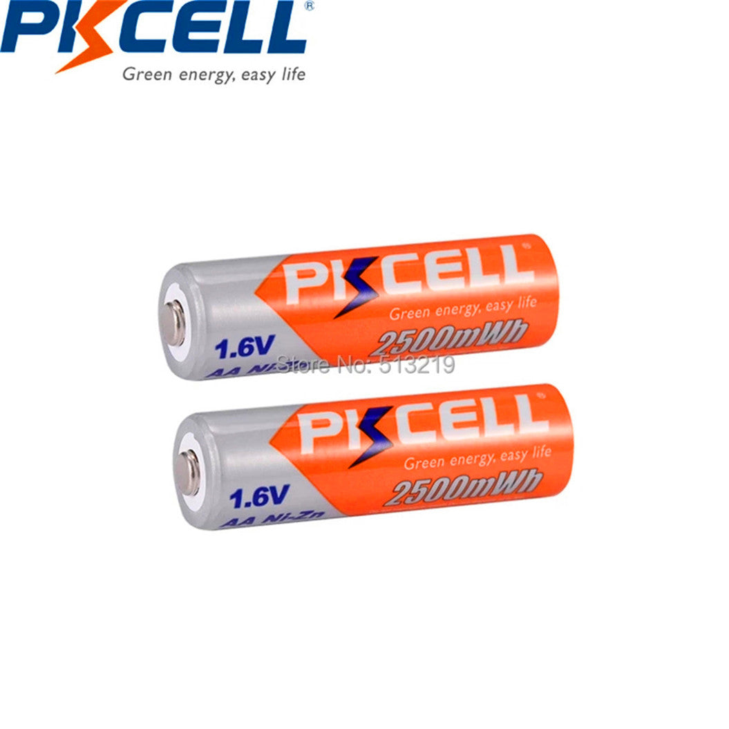 16 pilas de níquel-zinc AA Ni-Zn de 1,6 V y 2500 mWh para cámaras digitales, CD y juegos