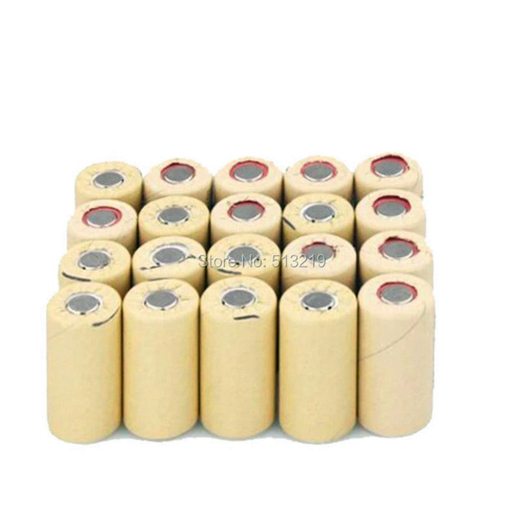 30pcs 2200mah 1.2v nicd sub c rechargeable battery power tool Paper Wrapped (Flat Top) 10C High Drain SC batteries