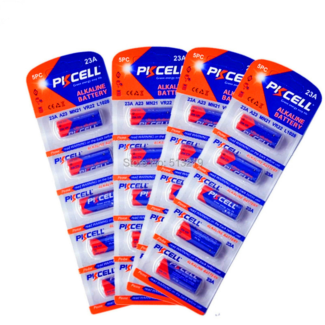 20PCS 12V 23A 23AE 23GA 알카라인 건전지 기본 배터리 LED 라이트, 키리스 차 리모컨용