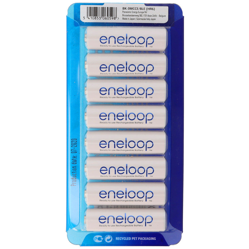 Baterias Eneloop 1.2V 1900mAh (Pacote com 8 Peças)