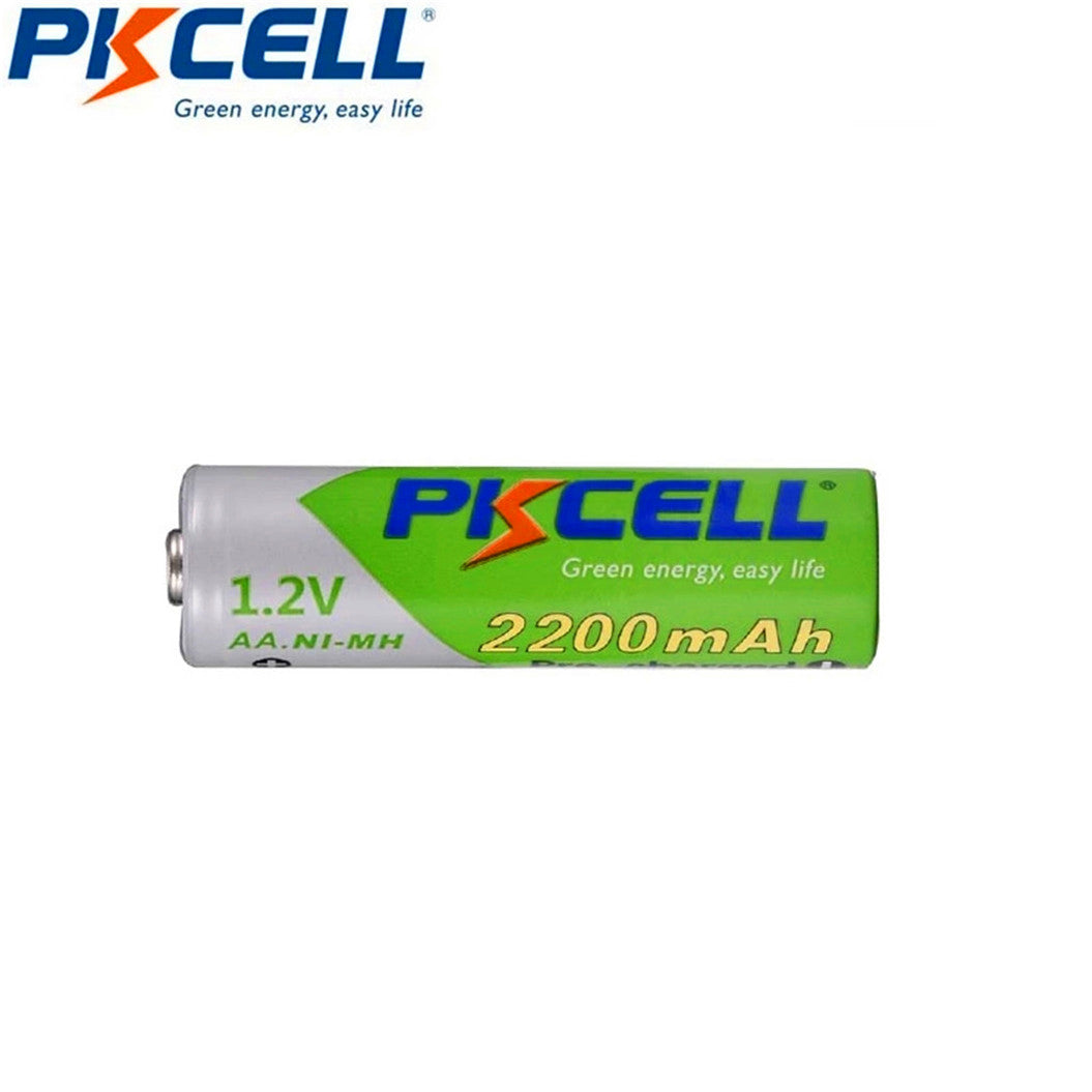 6 Peças de Baterias Recarregáveis Ni-MH AA 1.2V 2200mAh