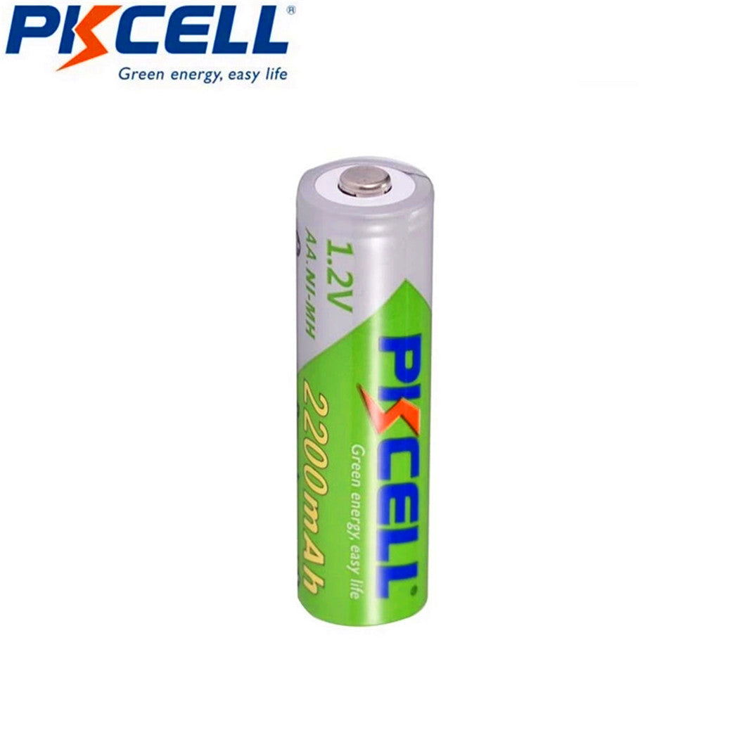 6 Peças de Baterias Recarregáveis Ni-MH AA 1.2V 2200mAh