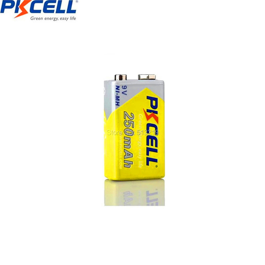 Batería NIMH de 9 V y 250 mAh para cámaras digitales, MD, CD, MP3, controles remotos y afeitadoras eléctricas