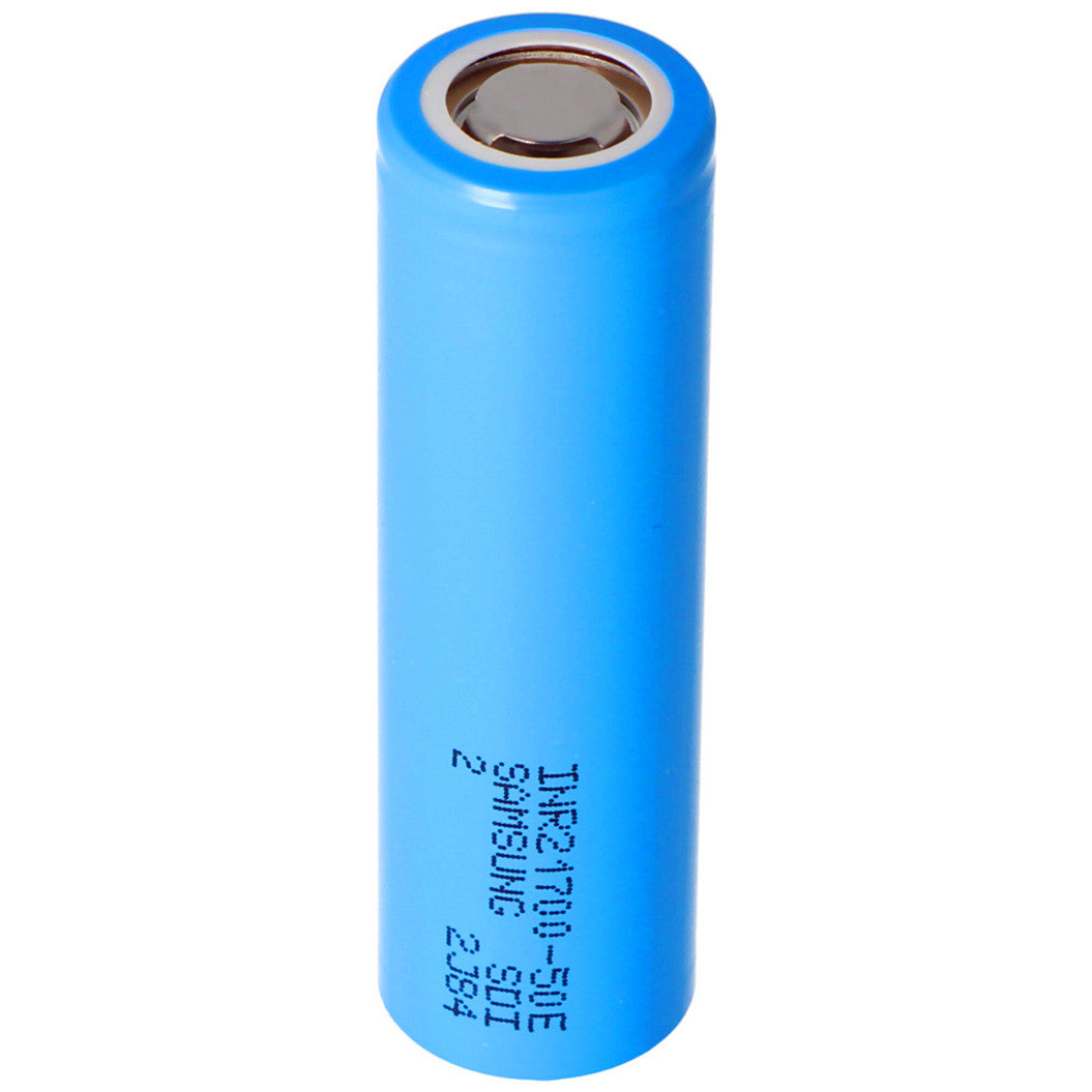 INR21700 50E 5000mAh max. 15A 3.6-3.7 volts 21.25x70.8mm