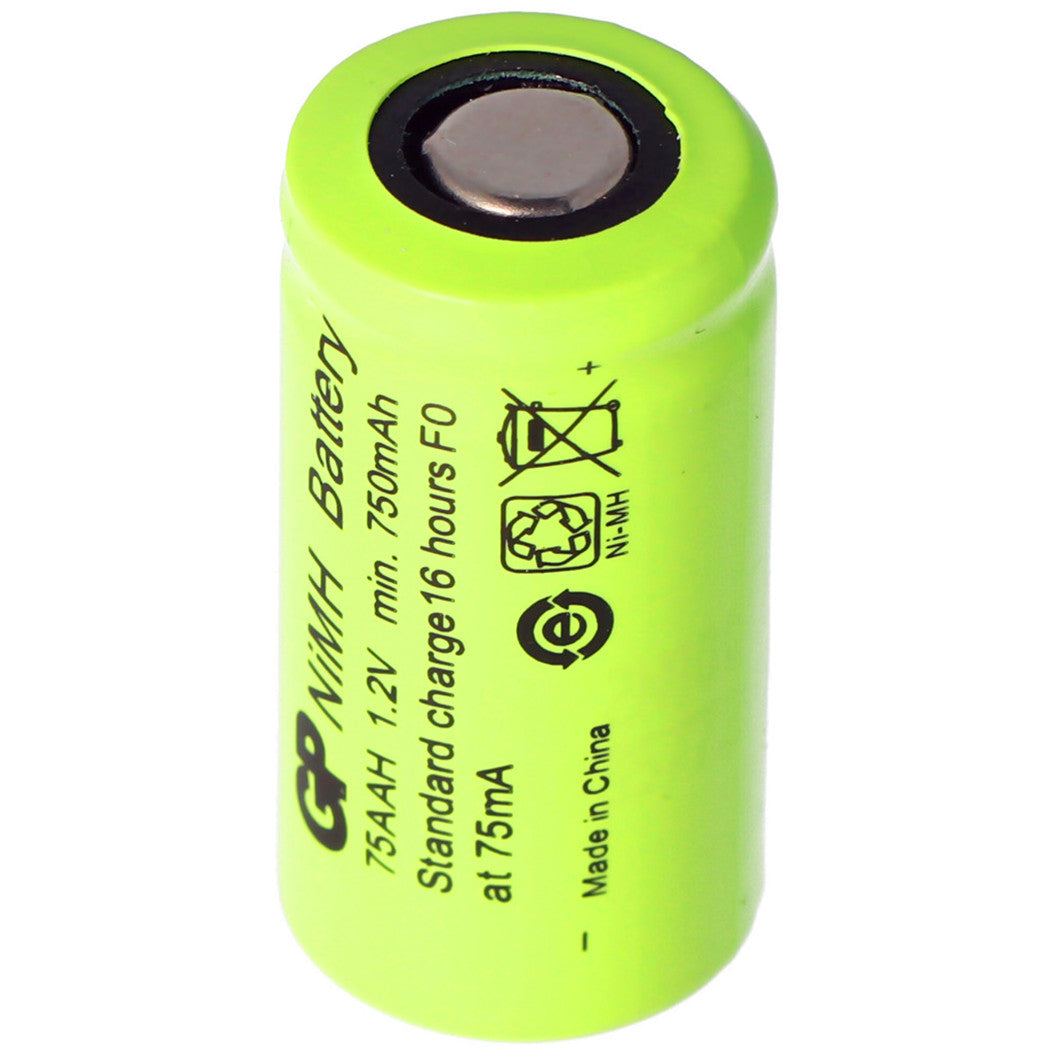 1.2v 750mah NiMH 2/3 AA Battery