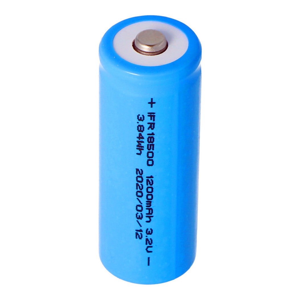 IFR 18500 1200mAh 3.2V LiFePO4 batterij (Button Top)