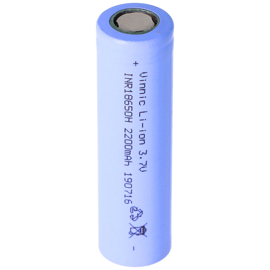 INR18650H Vinnic 18650 리튬 이온 배터리 3.7V 2200mAh 65.5x18.38mm