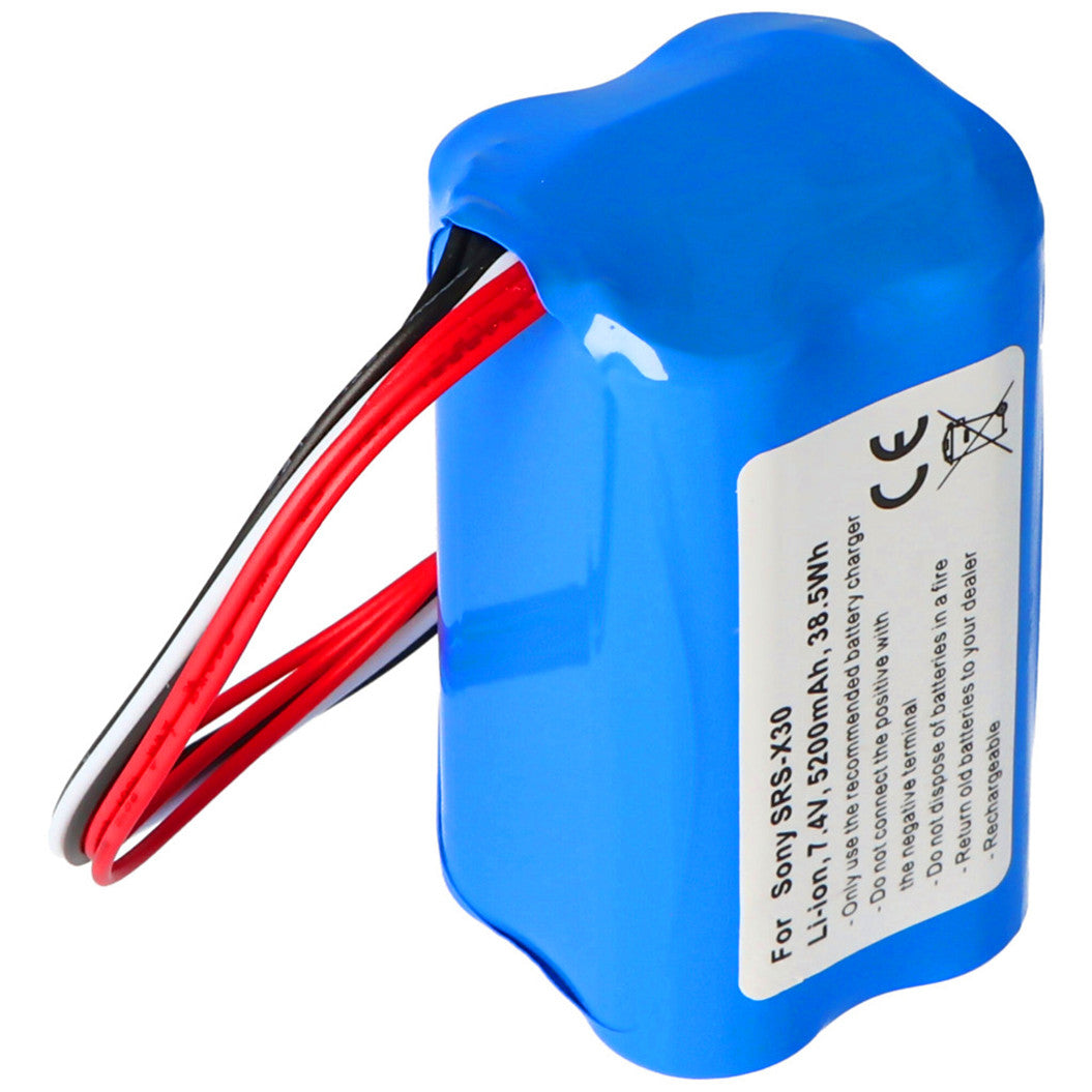 7.4V 5200mAh バッテリー Sony SRS-X30, SRS-XB3 用